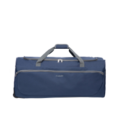 Amalodie Bag 36"Polyester Rolling Collapsible Wheeled Duffel Bag for Traveling, Blue