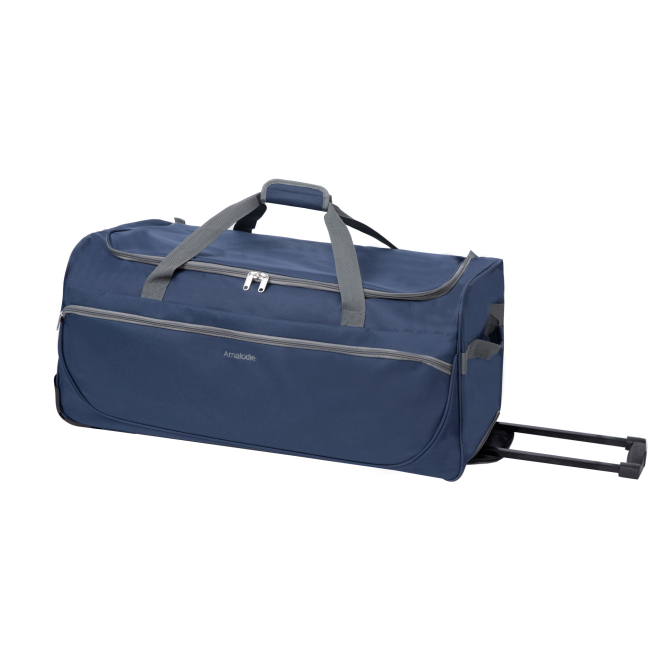 Amalodie Bag 36"Polyester Rolling Collapsible Wheeled Duffel Bag for Traveling, Blue