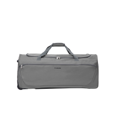 Amalodie Bag 36"Polyester Rolling Collapsible Wheeled Duffel Bag for Traveling, Gray