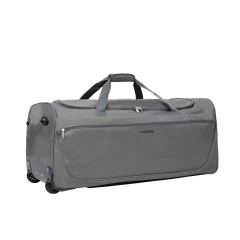 Amalodie Bag 36"Polyester Rolling Collapsible Wheeled Duffel Bag for Traveling, Gray