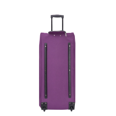 Amalodie Bag 36"Polyester Rolling Collapsible Wheeled Duffel Bag for Traveling, Purple