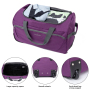 Amalodie Bag 36"Polyester Rolling Collapsible Wheeled Duffel Bag for Traveling, Purple
