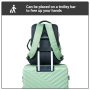Travelhouse 6 Piece Hardshell Luggage Set Lightweight Suitcase with TSA Lock and Spinner Wheels with Backpack, Duffel Bag ,Packing Cubes,Green