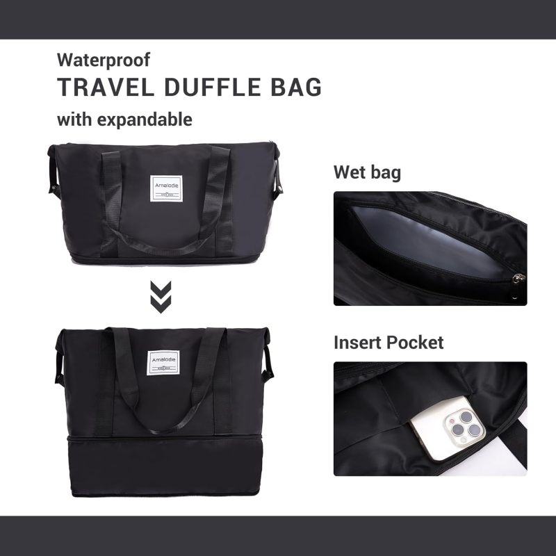 Luggage Sets 5 Piece,Suitcases with Double Spinner Wheels and TSA Lock,Hardcase 3 set Luggage with Travel Duffle Bag,Carry On Luggage Set