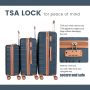 Luggage Sets 5 Piece,Suitcases with Double Spinner Wheels and TSA Lock,Hardcase 3 set Luggage with Travel Duffle Bag,Carry On Luggage Set