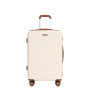 Amalodie luggage 6 Piece Luggage Set, ABS Hard Shell Travel Suitcase with TSA Lock,Beige