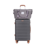 Amalodie luggage 6 Piece Luggage Set, ABS Hard Shell Travel Suitcase with TSA Lock,Dark Gray