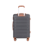 Amalodie luggage 6 Piece Luggage Set, ABS Hard Shell Travel Suitcase with TSA Lock,Dark Gray