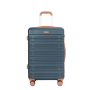 Amalodie luggage 6 Piece Luggage Set, ABS Hard Shell Travel Suitcase with TSA Lock,Dark Green