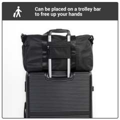 Tripcomp 7-Piece Hardside Luggage Set with TSA Lock Lightweight ABS Suitcase (16/20/24/28 Inch) with 360° Silent Spinner Wheels, Duffel Bag and 2 Packing Cubes (Black)