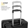 Tripcomp 7-Piece Hardside Luggage Set, Lightweight Suitcase with Spinner Wheels, TSA Lock and Travel Bag,Black