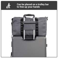 Tripcomp 7-Piece Hardside Luggage Set with TSA Lock Lightweight ABS Suitcase (16/20/24/28 Inch) with 360° Silent Spinner Wheels, Duffel Bag and 2 Packing Cubes (Grey)