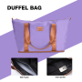 Carry on Luggage Set 3 Piece hardshell TSA Lock Spinner Wheels Suitcase with Travel Bag and Neck Pillow.(Purple)