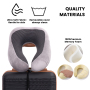 Carry on Luggage Set 3 Piece hardshell TSA Lock Spinner Wheels Suitcase with Travel Bag and Neck Pillow.(White)