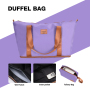 Travelhouse 6 Piece Hardshell Luggage Set Hardside Lightweight Suitcase with TSA Lock Spinner Wheels.(Purple)