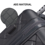 Amalodie 2 piecec Hardside Spinner Luggage Sets(18"&26") with 3PC Organizer Bags, Dark Gray
