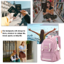 17" Travel Backpack Carry On Laptop Backpack Overnight Bag Weekender Bag Casual Daypack for Women Men College