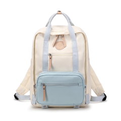 Amalodie Bag Laptop Backpack,15inchStylish Backpack,Business Work Bag,Waterproof College Work Bags for Women,Beige