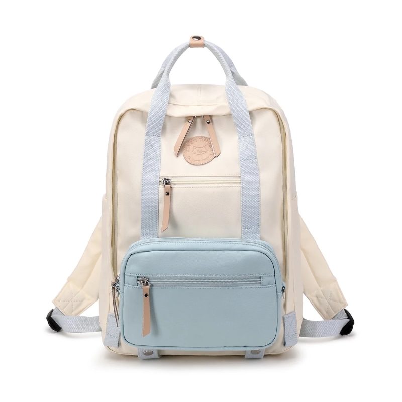Amalodie Bag Laptop Backpack,15inchStylish Backpack,Business Work Bag,Waterproof College Work Bags for Women,Beige
