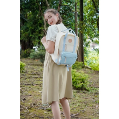 Amalodie Bag Laptop Backpack,15inchStylish Backpack,Business Work Bag,Waterproof College Work Bags for Women,Beige