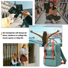 Amalodie Bag Laptop Backpack,15inchStylish Backpack,Business Work Bag,Waterproof College Work Bags for Women,Green