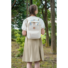 Amalodie Bag Laptop Backpack,15inchStylish Backpack,Business Work Bag,Waterproof College Work Bags for Women,Beige