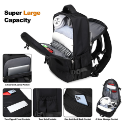 17" Travel Backpack Carry-on Laptop Backpack Overnight Bag Weekender Bag Casual Daypack for Women Men College