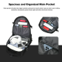 17" Travel Backpack Carry-on Laptop Backpack Overnight Bag Weekender Bag Casual Daypack for Women Men College