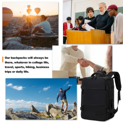 17" Travel Backpack Carry-on Laptop Backpack Overnight Bag Weekender Bag Casual Daypack for Women Men College