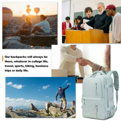 17" Travel Laptop Backpack Carry-on Overnight Weekender Daypack for Women Men College