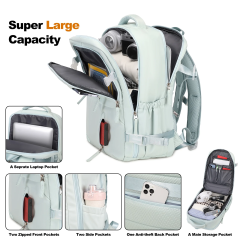 17" Travel Laptop Backpack Carry-on Overnight Weekender Daypack for Women Men College