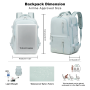 17" Travel Laptop Backpack Carry-on Overnight Weekender Daypack for Women Men College