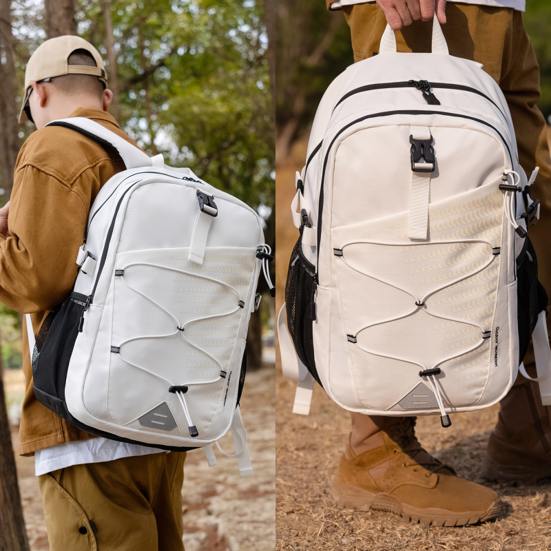 Amalodie Carry On Backpack,Hiking Backpack Waterproof Outdoor Sports,White