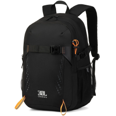 Mochila de viaje Travelhouse de 18 pulgadas, antirrobo, delgada, resistente, para ordenador, para colegio, universidad, color negro