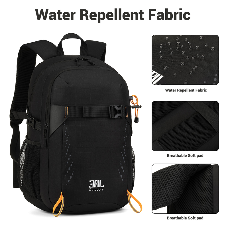 Travelhouse Travel Backpack Business 18 Inch Business Anti Theft Slim Sturdy College School Computer Bag.Black