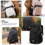 Travelhouse Travel Backpack Business 18 Inch Business Anti Theft Slim Sturdy College School Computer Bag.Black