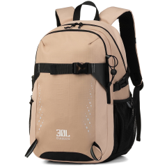 Mochila de viaje Travelhouse de 18 pulgadas, antirrobo, delgada, resistente, para ordenador, para colegio, color caqui