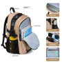 Travelhouse Travel Backpack Business 18 Inch Business Anti Theft Slim Sturdy College School Computer Bag.Khaki