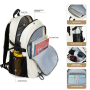 Travelhouse Travel Backpack Business 18 Inch Business Anti Theft Slim Sturdy College School Computer Bag.White