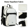 Travelhouse Travel Backpack Business 18 Inch Business Anti Theft Slim Sturdy College School Computer Bag.White