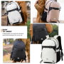 Travelhouse Travel Backpack Business 18 Inch Business Anti Theft Slim Sturdy College School Computer Bag.White