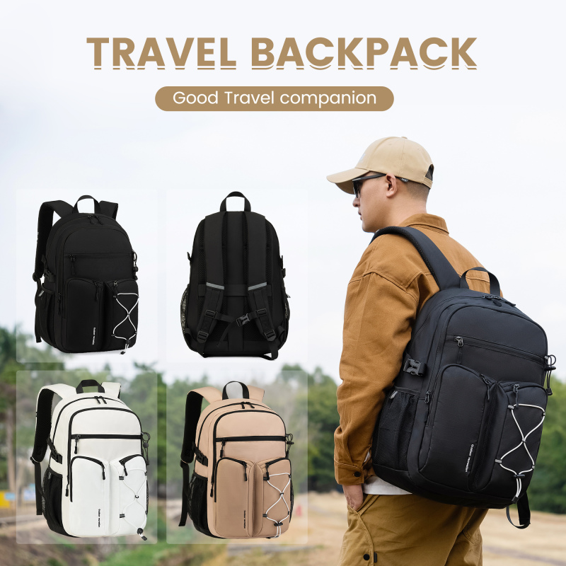 Amalodie Carry On Backpack,Hiking Backpack Waterproof Outdoor Sports,Black