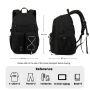 Amalodie Carry On Backpack,Hiking Backpack Waterproof Outdoor Sports,Black