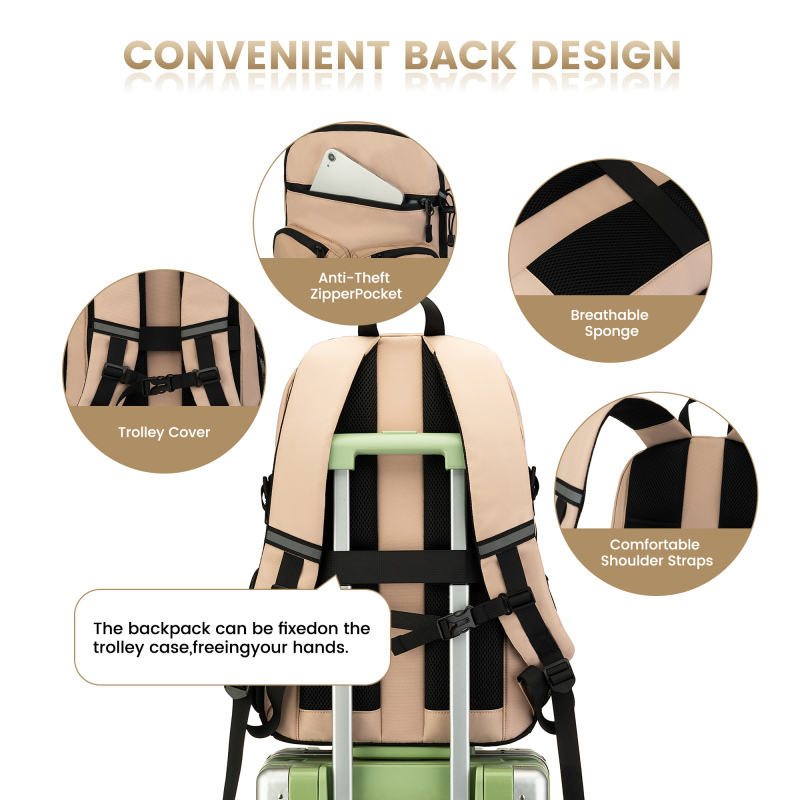 Рюкзак Amalodie Carry On, водонепроникний туристичний рюкзак для спорту на свіжому повітрі, колір хакі