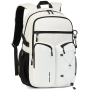 Amalodie Carry On Backpack,Hiking Backpack Waterproof Outdoor Sports,White