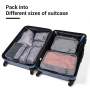 Travelhouse 7 Pcs Set Packing Cubes for Travel Suitcase Luggage Organizer Bags.Gray