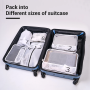Travelhouse 7 Pcs Set Packing Cubes for Travel Suitcase Luggage Organizer Bags.White