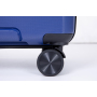 Valise Hardshell Spinner Wheels Ensembles de bagages en PP Valise légère et durable avec serrure TSA, ensemble de 3 pièces (20/24/28), bleu marine