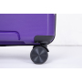 Валіза Spinner Wheels PP з твердою оболонкою Легка міцна валіза з замком TSA, набір із 3 предметів (20/24/28), фіолетовий