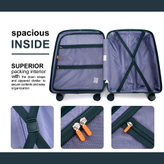Juego de maletas Landisun de 3 piezas, maleta rígida con ruedas giratorias dobles, cerradura TSA, equipaje de mano y equipaje facturado, color verde (20/24/28)